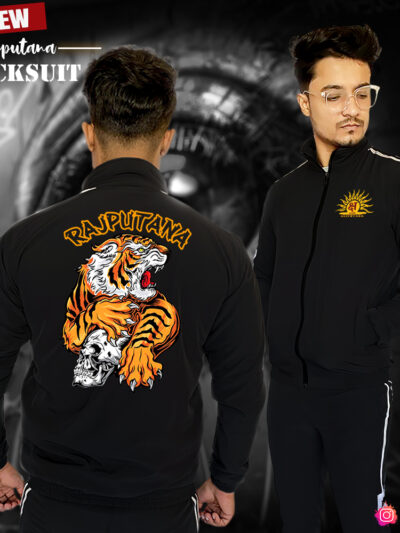 Tiger Skull Rajputana Tracksuit - Bold Warrior Design