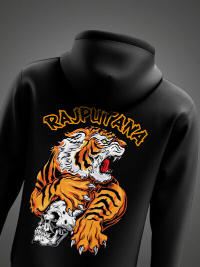 Fire Rajputana Hoodie – Fierce Rajput Heritage Design by KSquaree
