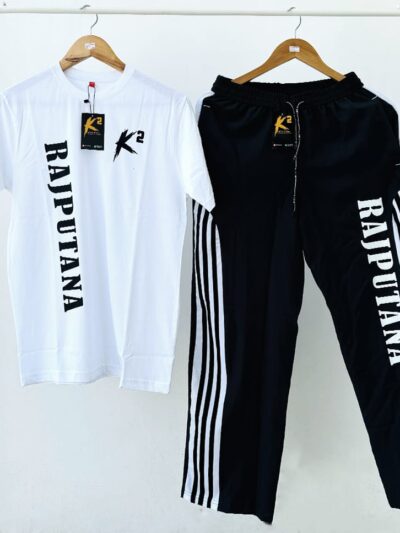 Rajputana Combo Black Lower & White T-Shirts | Stylish and Comfortable Wear