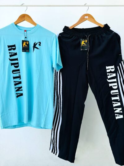 Rajputana Combo Black Lower & Sky Blue T-Shirts | Stylish and Comfortable Wear