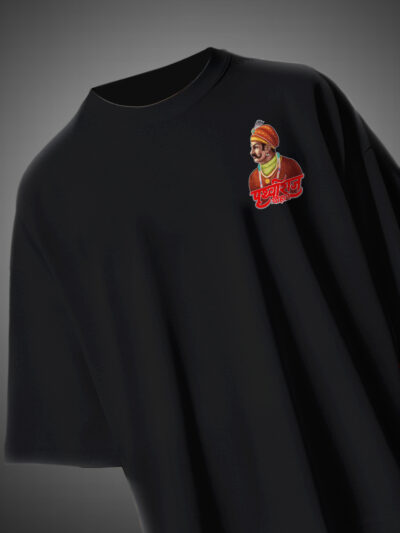 Prithviraj Chauhan Rajputana Oversized T-Shirt Warrior Design KSquaree Rajputana Collection