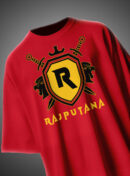 Rajputana Shield Oversized T-Shirt Royal Crest Design KSquaree Rajputana Collection