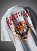 Rajputana Tiger Face Oversized T-Shirt Fierce Warrior Design KSquaree Rajputana Collection