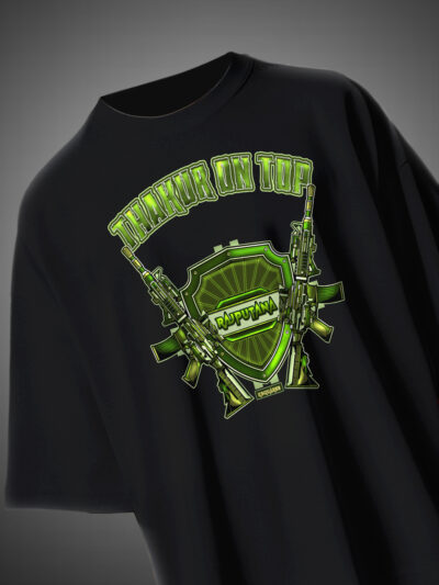 Thakur On Top Oversized T-Shirt Rajputana Streetwear Design KSquaree Rajputana Collection