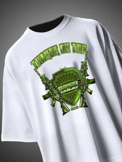 Thakur On Top Oversized T-Shirt Rajputana Streetwear Design KSquaree Rajputana Collection